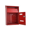 Lockable Metal Secure Mailbox Letter Post Box Wall Hanging Garden Gate Ornament