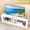 TV Stand with LED Light for TVs up to 65 inch White