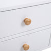 White Bedside Table Nightstand Sofa End Side Table Cabinet w/Drawer Shelf