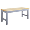 Wood Kitchen Dining Bench Long Seat Chair Natural White Painted Hallway Seat