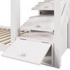 Kids Bunk Beds Double Pine Wooden Bunk Bed With Stairs 3FT Single Size Bed Frame