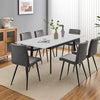 Adjustable Dining Table Extendable Marble Stone Kitchen Table For Small Spaces