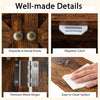 Bathroom Space Saving Storage Cabinet w/ Double Doors-Coffee
