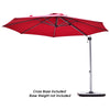 3.3m Patio Offset Cantilever Umbrella Outdoor Round Hanging Market Parasol