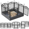 Heavy Dog Playpen Pet Puppy Cage Exercise Camping Fence Wire Mesh Whelping Pen