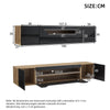 Floating TV Stand w/ Smart LED Lights, Wall Mounted Storage Cabinet for 75 in TV