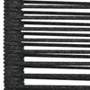 2x Garden Chairs Cotton Rope and Steel Black Outdoor Seating Furniture