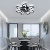 84W Dimmable LED Ceiling Light Flower Modern Chandelier Living Room Remote φ82cm