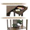 Large Wooden Hallway Console Table Entry Side Display Desk Industrial Wood Table
