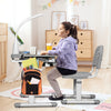 Childrens Desk & Chair Set Height Adjustable Student Study Table W/Lamp-Grey