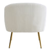 Modern Accent Chair Teddy Fleece Upholstered Leisure Armchair Single Sofa Chair