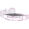 Bed Frame without 135x190 Double Solid Wood Pine Q3C4