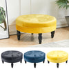 Round Large Coffee Table Low Tea Stand Side Stool Chair Padded Pouf Footstool UK