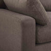 Dusk Cairo Chocolate Linen Feather Filled 2 Seater Sofa RRP l