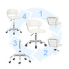 Home Computer Desk Office Study Chair Swivel Adjustable Comfortable Armless