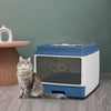 Large Self-Cleaning Hooded Cat Litter Box Enclosed Kitten Toilet Box Potty Tray