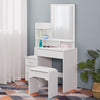 Dressing Table Make-Up Desk Stool Set w/ Mirror Drawer Bedroom Furniture Storage