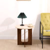 Mid Century 50cm Round Coffee Table Side Table for Living Room&Apartment Wooden