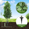 2Pcs 90cm Artificial Bay Laurel Tree with Ground Spikes, UV Resistant Fake Plant