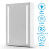 LED Bathroom Mirror Cabinet with Demister Shaver Socket Storage Wall Mounted UK