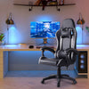 Executive Racing Gaming Chair Faux Leather Computer Desk Chair Swivel Adjustable