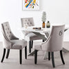 Velvet Pull Door Knocker Studded Dining Kitchen Accent Chairs Luxury Windsor