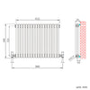 Traditional Radiator 2 3 Column Horizontal Vertical Cast Iron Style Vintage Rads