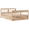 Bed Frame without 160x200 Solid Wood Pine K8F5