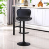 Ralex-chair Bar Stool, Barstools Height Adjustable Made of PU Leather, Black