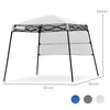 6x6FT Folding Pop-up Canopy Outdoor Tent Gazebo Garden Patio Lightweight Shelter