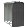Garden Log Storage Shed GalvanisedSteel Outdoor Firewood Store Rack Fire Shelter