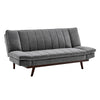 3 Seater Grey Velvet Sofa Bed - Mondaine