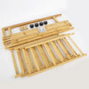 Wooden Open Wardrobe Garment Rack Clothing Hanging Shoe Rack Shelf With Pulley