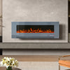 50 in Inset Media Wall Electric Fireplace Insert/Wall Mounted Fire 12 LED Colors