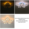 Modern Chandelier LED Lamp White Frame Ceiling Light With RGB Backlight Eaamxyyv