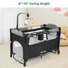 Portable Baby Bassinet Bedside Sleeper w/ Diaper Changer & Mattress-Black