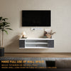 Floating TV Unit Cabinet Wall Mounted TV Stand Wall Shelving Entertainment Unit