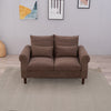 Panana Linen Fabric 2 & 3 Seater Sofa Couch with Wood Legs 3 Colours