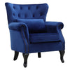 Leisure Single Sofa Armchair Modern Wing Back Chesterfield Button Accent Chair