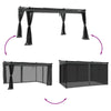 Gazebo with Mesh Walls 4x3 m Canopy Marquee - Anthracite, Steel Frame, D6B5