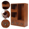 Vintage Wooden Small Cabinet Storage Box Desktop Organizer Unit Display Shelving