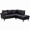 L-Shaped Corner Sofa, Sectional Couch with Built-in USB Port Chaise