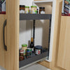 2/3Tier Pull Out Aluminum Basket Kitchen Cabinet Larder Organizer Cupboard Units