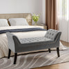 Chesterfield Bench Button Tufted Entryway Hallway Bench Shoe Stool Window Seat