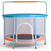 4.6FT Kid Trampoline w/ Adjustable Handle Safety Enclosure Net Outdoor Children