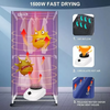 Home Electric Clothes Dryer 1500W Laundry Airer Rack Cover 12kg 2 Tier