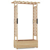 Vertical Freestanding Planter Trellis Container with Drainage Holes-Natural