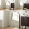 Large Window Garden Mirror Wall Mounted Metal Frame Floral Indoor Outdoor Decor