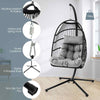 Indoor Outdoor Hammock Chair Foldable Wicker Rattan Hanging Chair