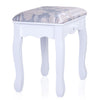 Modern Wood Dressing Table Stool Makeup Desk Stool Mirror/Drawer/Shelf Vanity